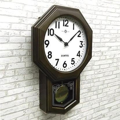 Santell Japanese-made Modern Antique Pendulum Clock (Arabic Script Octagonal) QL722A-DBK