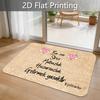 1pc, Soft Skin-Friendly Non-Slip Door Mat, Love Wings Turkish Fun Text Printed Decorative Mat, Fleece Material, Thick Plush Sponge 1.02cm, Welcome Foo