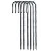 Heavy Duty Tent Peg Galvanized Steel J Hooks Nails Thick Garden Stake Peg Garden Stakes High Strength Nails