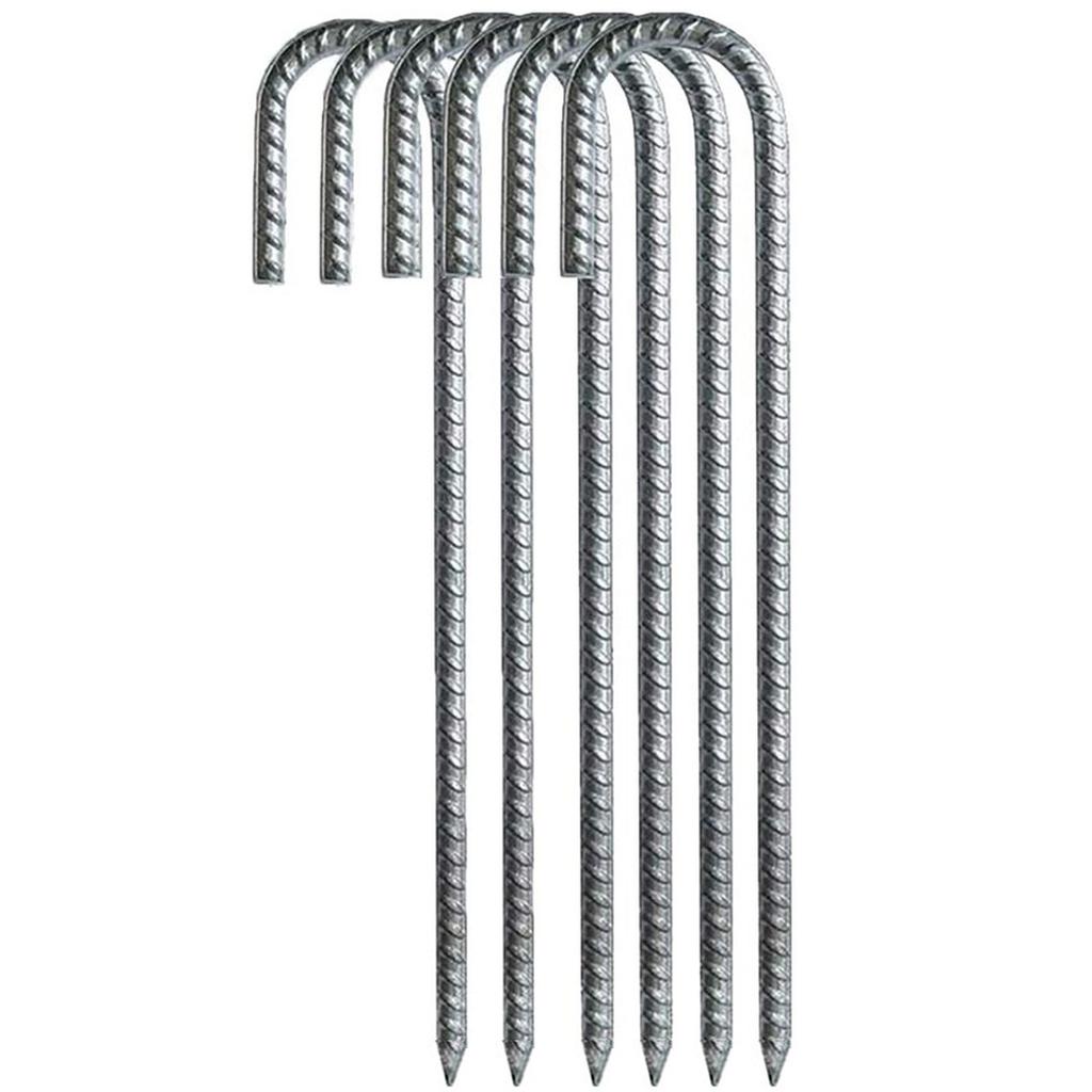 Heavy Duty Tent Peg Galvanized Steel J Hooks Nails Thick Garden Stake Peg Garden Stakes High Strength Nails