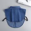 Detachable Denim Fake Collar Sharp Collar False Blouse Collar Adjustable Neckline  Decorative Shirt