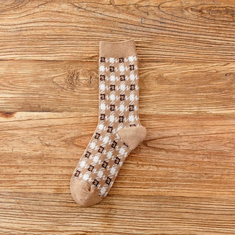 Winter Coral Fleece Cartoon Calf Socks Thickened Long Tube Warm Knee Floor Socks