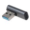 Rechtwinkliger USB-C auf USB Adapter 90 Grad USB-C auf USB 3.0 Konverter Stecker für Laptop 10Gbps Datensynchronisation