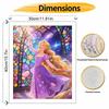 Disney Rapunzel oil painting hand painting coloring painting handmade diy home decoration gift