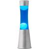 ITotal Lampe À Lave 40 Cm Avec Base Argentée, Liquide Bleu Et Cire Blanche