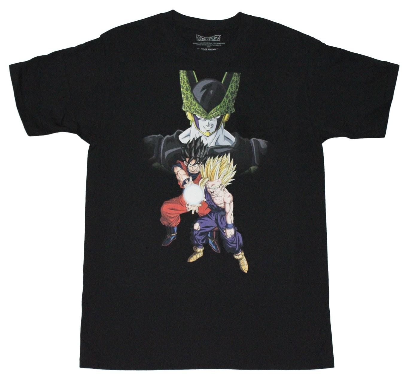 Dragon Ball Z New Adult T-Shirt - Frieza over Goku and Vegeta M
