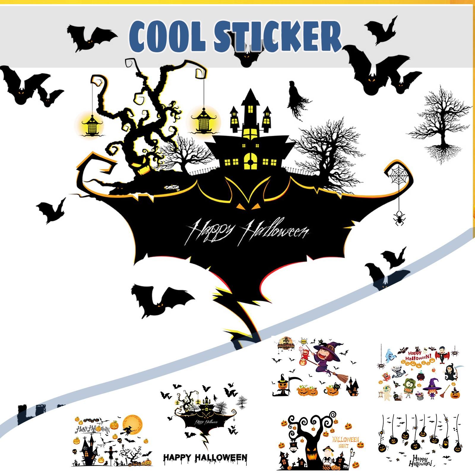 

Хэллоуин односторонняя наклейка кошка дерево ведьма наклейка на окно