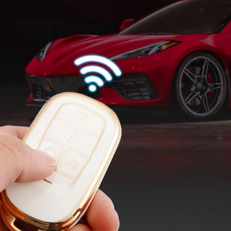 4 Buttons TPU Car Key Case Cover Shell Protection for Honda Civic Accord HR-V CR-V CRV Hrv 2022 2023 Auto Styling Accessories