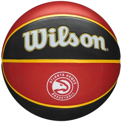 Wilson NBA Team Atlanta Hawks Ball, Unisex Red Basketball