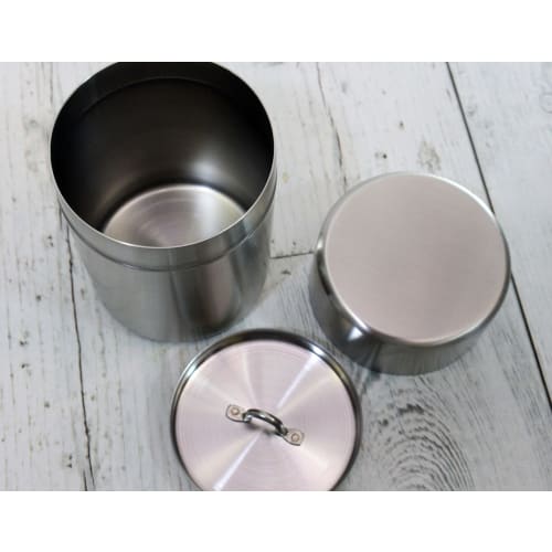 Castle Enterprise Asahi Yuyukibo Stainless Steel Tea Caddy with Gift Packaging