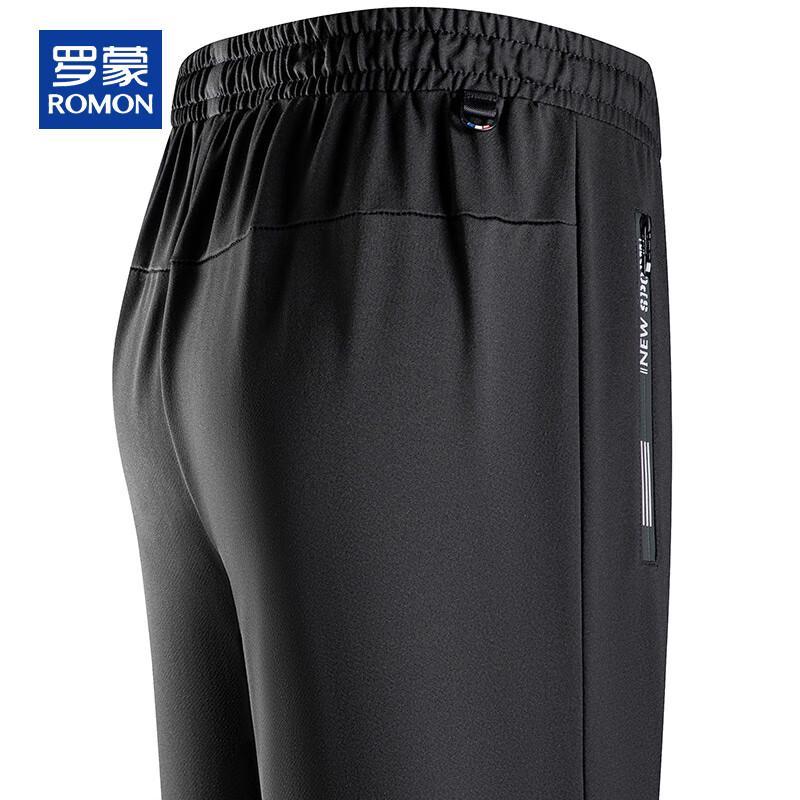 ROMON Men's Spring/Autumn Straight Leg Casual Pants