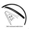700C Road Bike Mudguard,Narrow Tire Protector,Front Rear Mud Guard Rain Mudguard,Bike Wheel Mudflap