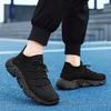 Fashion Fashion Elastic Knitted Men's Sports Shoes 2025 Couple Lace Up Anti Slip Flat Shoes Casual Sports Shoes Men's Plus Size 36-47