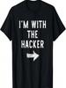 I'm With The Hacker Costume Halloween Matching Couple T-Shirt