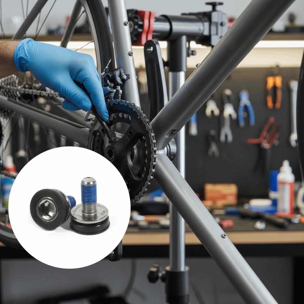 8 Stück mit Kappen Innenlager-Schrauben für FSA/ Suntour/ Prowheel Rennrad, Mountainbikes