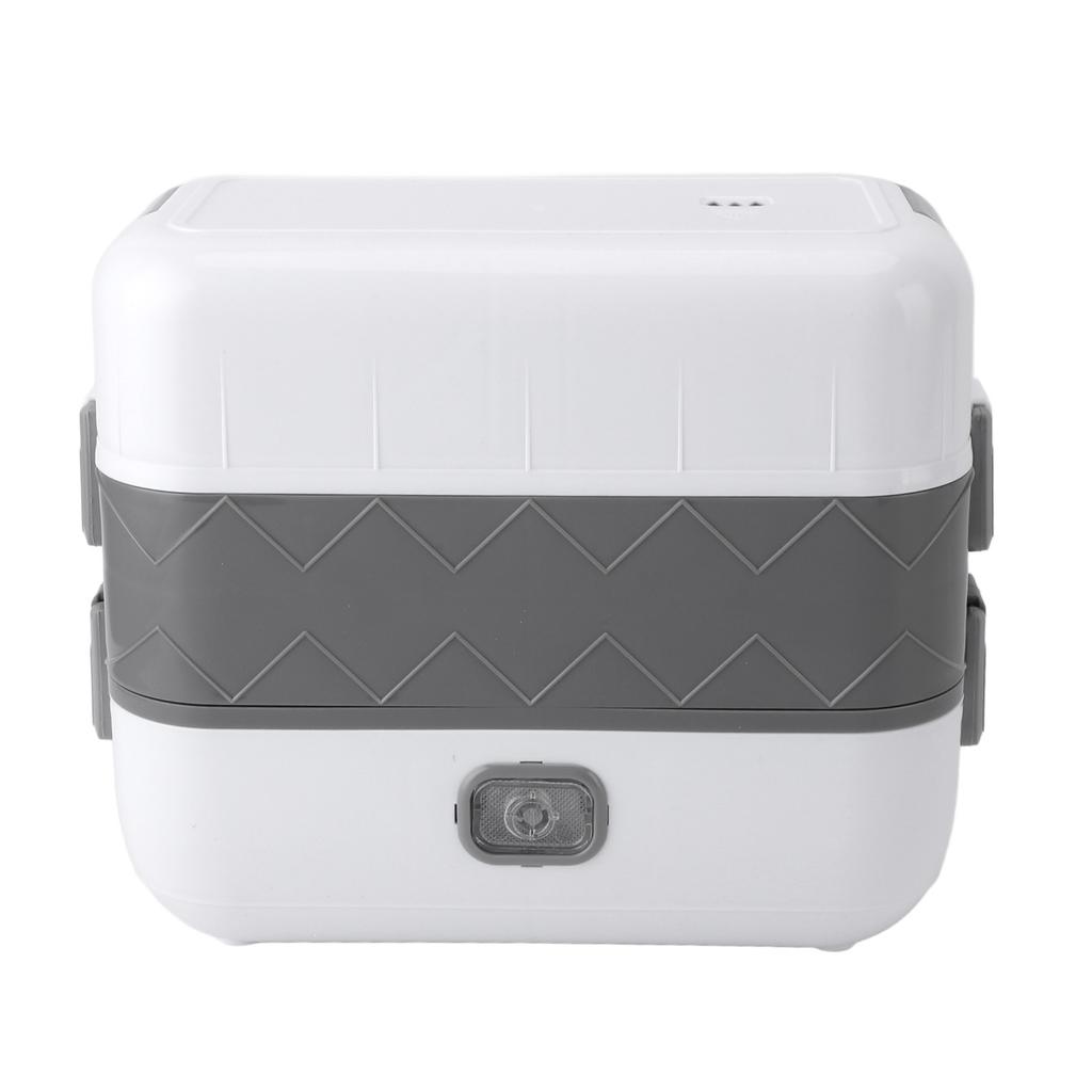 Electric Lunch Box 200W Rapid Heating Auto Shut Off Portable Food Heater with 4 Stainless Steel 