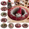 60*60cm Christmas Round Carpet 3D Special-shaped Bedroom Door Mat Santa Claus Floor Mat  Home Decor