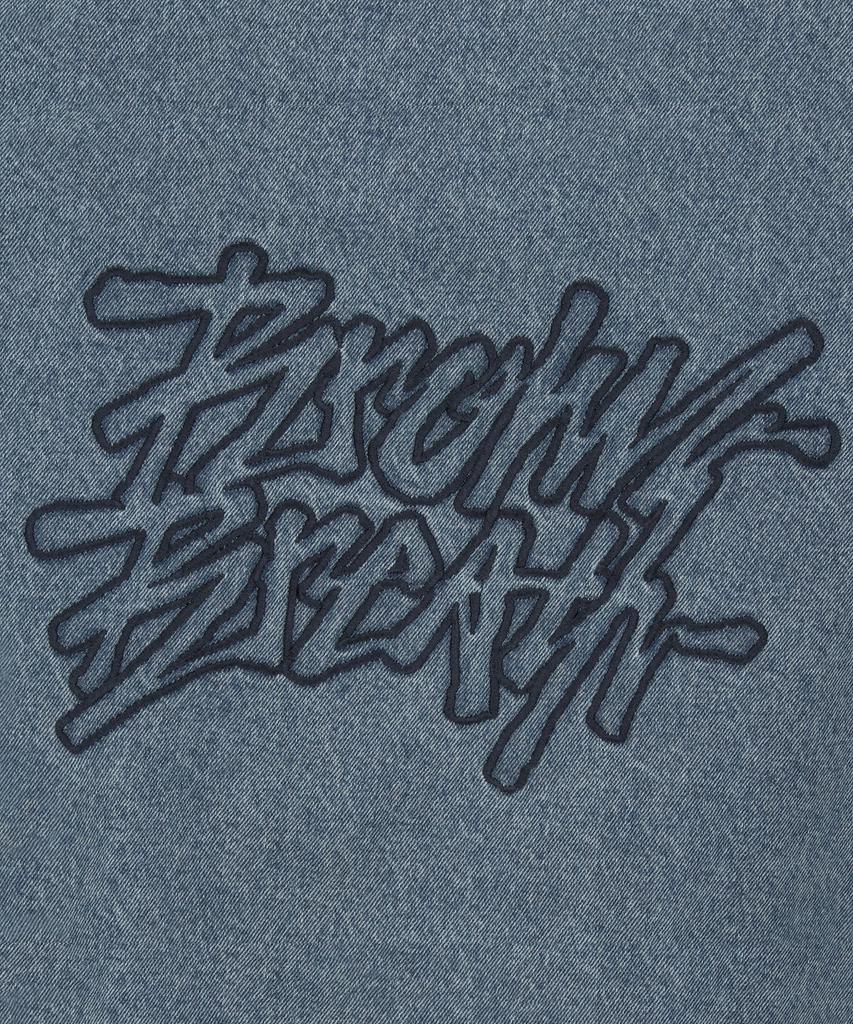 Brownbreath Denim Hood Zip Up - Blue
