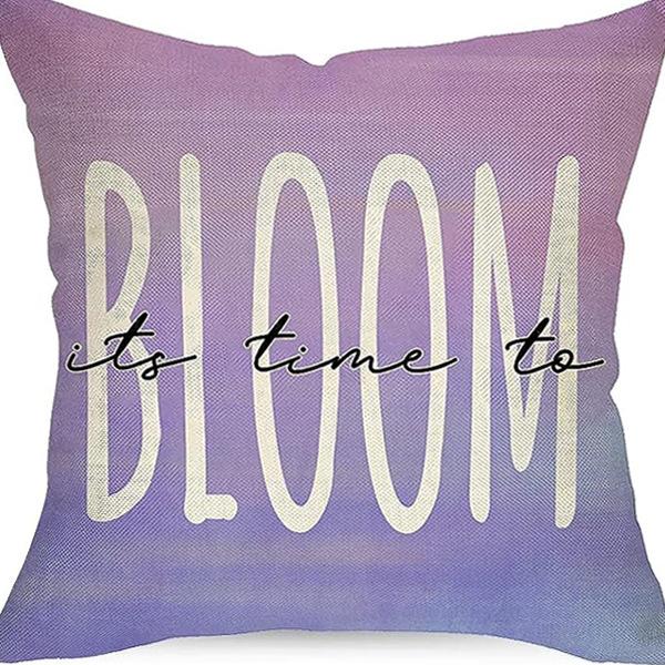Pastoral Plants and Flowers Pillowcases Lavender Daisy Printed Linen Pillows Home Office