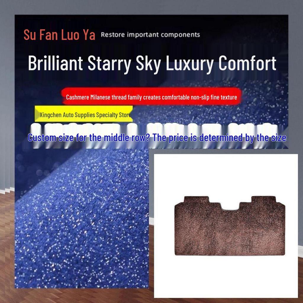 Grayvia Gray Floor Mats for Middle Row, Compatible with 2021-2024 Toyota Sienna.