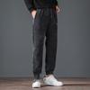 Men's Corduroy Fleece-Lined Drawstring Jogger Pants