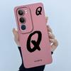 For Vivo Y19s V2149 Cover Case Lucky Initial Letter Couple Silicone Soft Matte Phone Bumper for Vivo Y19s 4G Y29 5G Casing