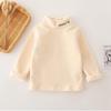 Winter Children's Bottoming Shirts Baby Boys Fleece Thickened T-shirts Kids Clothes Toddler Girls Turtleneck Pullovers Sweater