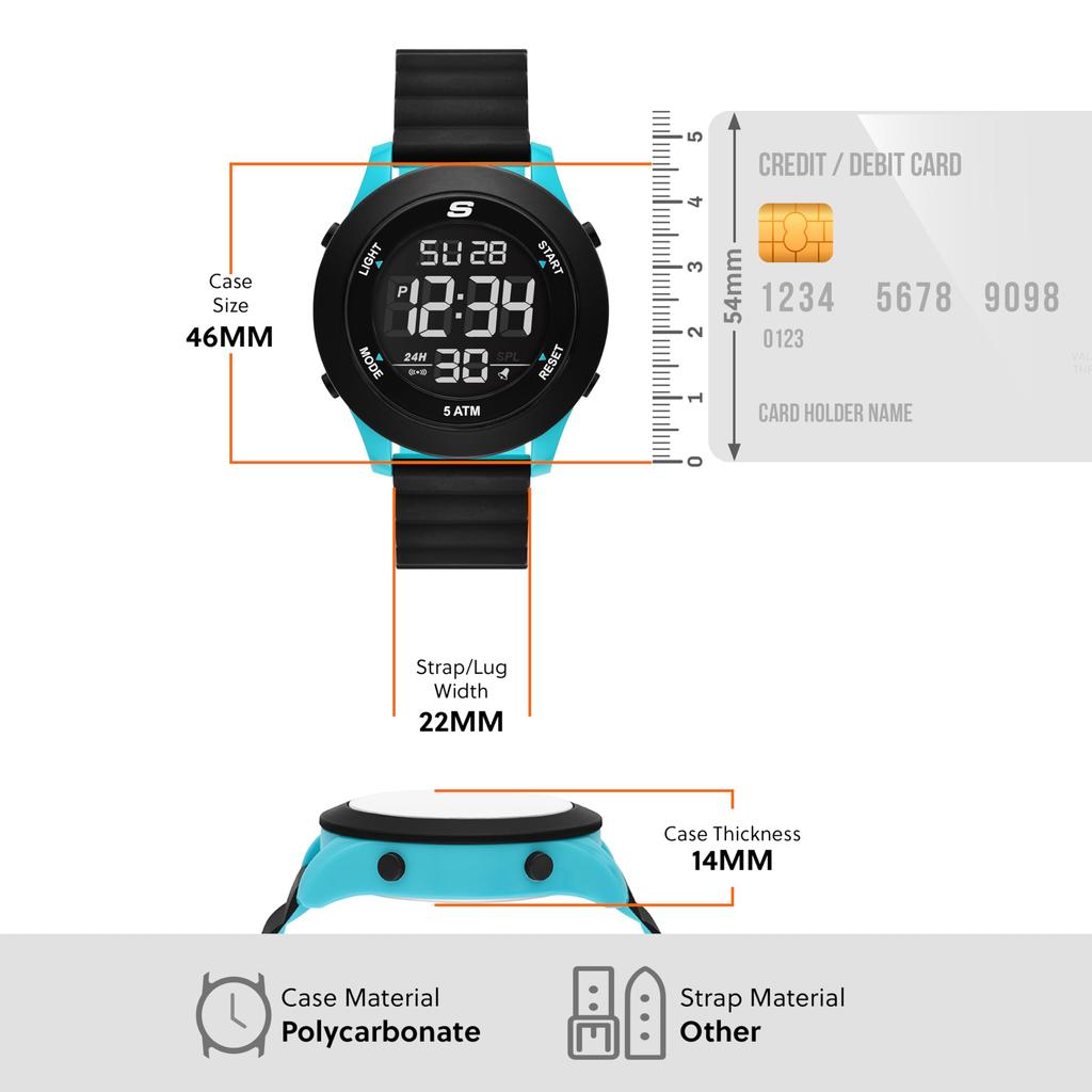 Skechers Rosencrans SR5222 Black Men's Watch,