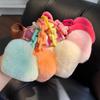 Fur Heart Ball Keychain Women Girl Creative Bag Pendant Cute Plush Toy Keyring Valentines Day Gifts