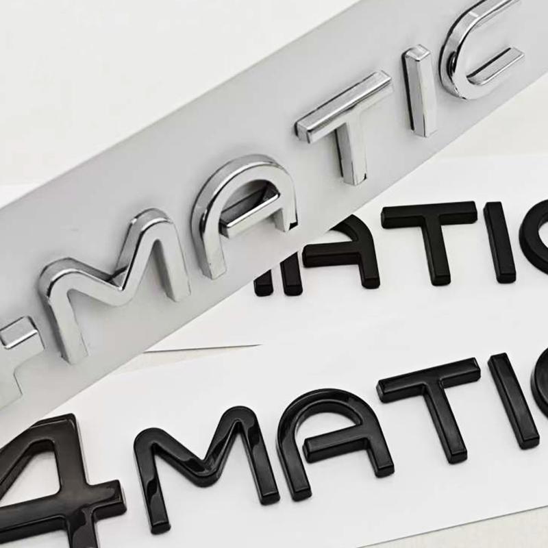 CXEHU1 3D ABS Car Letters Logo 4MATIC Badge Sticker Rear Trunk Emblem Decals For Mercedes Benz EQA250 EQA260 EQA300 EQA350 Accessories