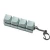 4 Keys Fidget Keychain Key Button Pinch Toy Funny Clicker Toy Pendant  for Adult&Kids