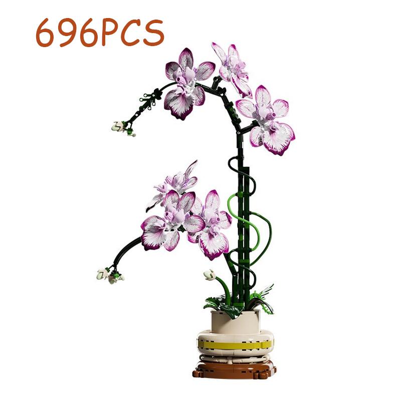 

Oncidium Eternal Flower Model Building Blocks,Botanical Collection,Moc Classic Home Desktop Decoration Toys For Girls Kids Gifts