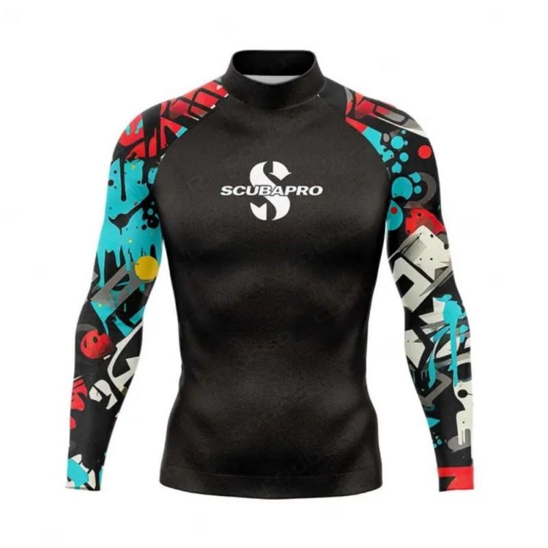 Men Women Quick Dry Rash Guard Long Sleeve UV Protection Swim Shirt Surfing Snorkeling Diving Summer Water Sports
