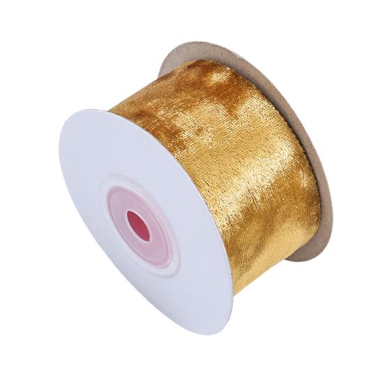 

Односторонняя бархатная лента 30 футов Разноцветная Многоцелевая DIY Крафт Флористическая композиция Декорация Романтичная жёлтый