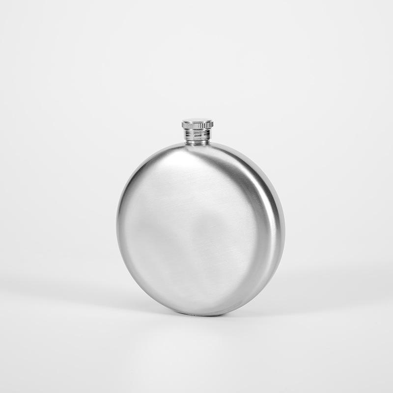Sticlă Rotundă de Whisky Portabilă din Oțel Inoxidabil, Sticlă de Vin, Ploscă pentru Camping, Accesorii pentru Băuturi, Accesorii pentru Sticlă de Lichior