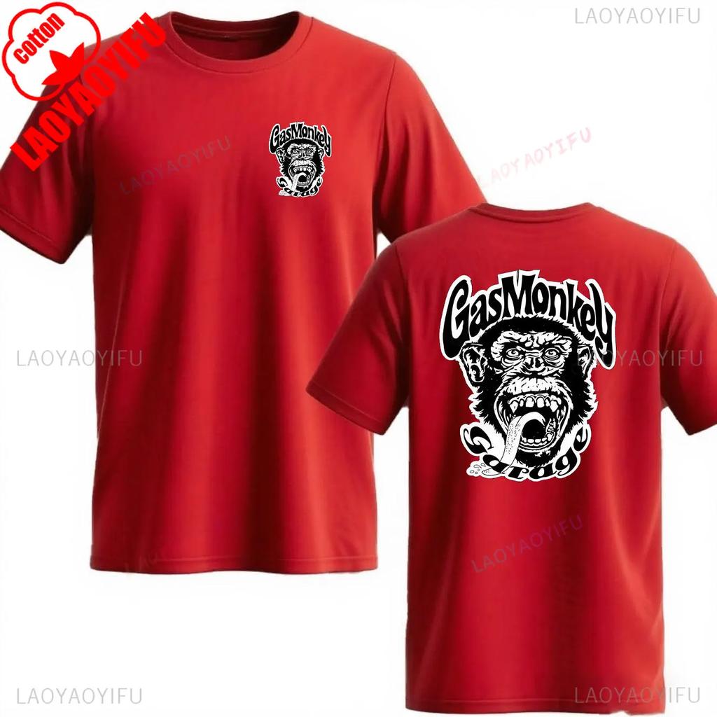 Trending Gas Monkeys Garage Print Shortsleev Hot Sale Vintage Fashion Unisex T Shirt Unique Classic Streetwear Harajuku Cotton Top