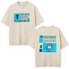 Vintage Washed Radiohead Semaphore Rock Band T-shirt Men  Clothing Fashion Hip Hop Gothic T Shirts Cotton Casual T-shirts