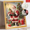Christmas Pearl Painting Kit Handmade DIY Santa Claus with Gift Boxes Home Decoration Painting