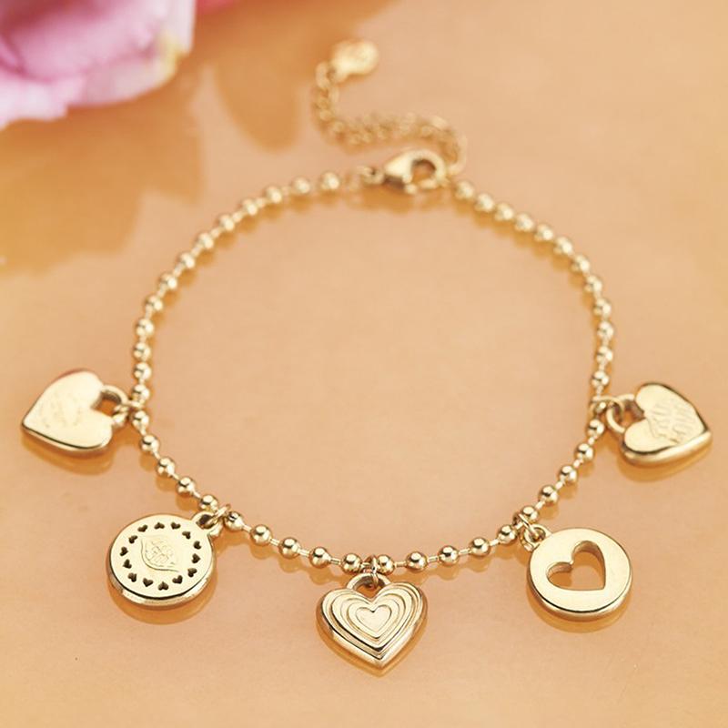 Collana a Catena con Ciondolo a Forma di Cuore in Acciaio Inossidabile, Fascino Geometrico, Resistente all'Acqua, Chic, Popolare, Gioiello Romantico, Regalo