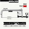 Heavy-Duty Deep Reach Quick-Release F-Clamp for Woodworking (240/300)