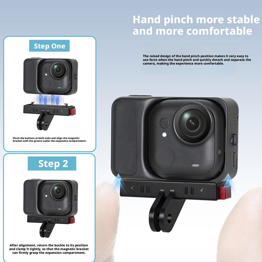 For Insta360GO Ultra Thumb Camera Magnetic Quick Release Bracket Accessories Quick Release Adapter Magnetic