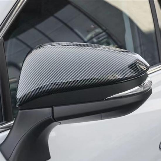 Carbon Fiber Rearview Mirror Cover Trim 2X For 2014-2024 Toyota 4Runner