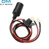 DC 12V-24V Car Motorcycle Truck Cigarette Lighter Socket Copper Nose Connector Adapter with 20A Fuse 14Awg 30Cm 1M 2M 3M