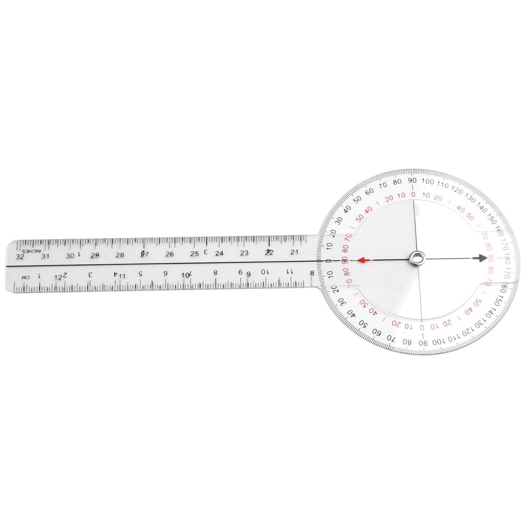 13inch 33cm Goniometer Joint Ruler Calibrated for Orthopedic Angle Measurement in Physiotherapy and Rehabilitation Applications