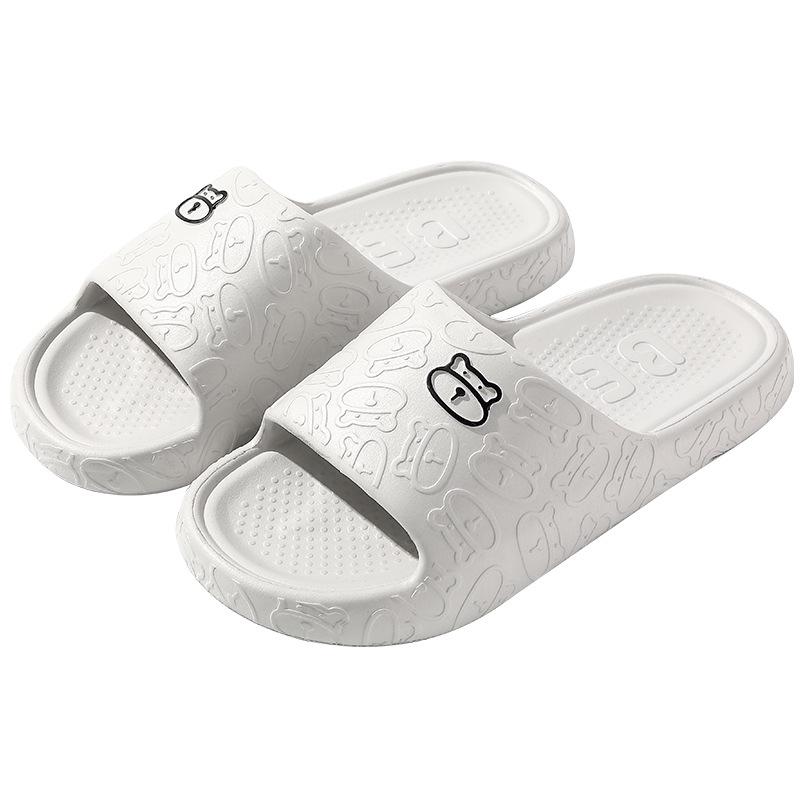 Non-Slip Cartoon Bear Slippers for Kids - Odorless, Quiet, and Cool Summer Footwear for Boys & Girls