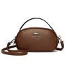Fashionable Round Small Bag for Women New Shoulder Bag Solid Color Casual Large Capacity Mobile Phone Bag for Women