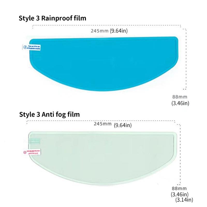 Motorcycle Helmets Rain & Fog Protection Film Fog Resistant Helmets Cover Motorcycle Accessories Upgrades for Safe Ridings