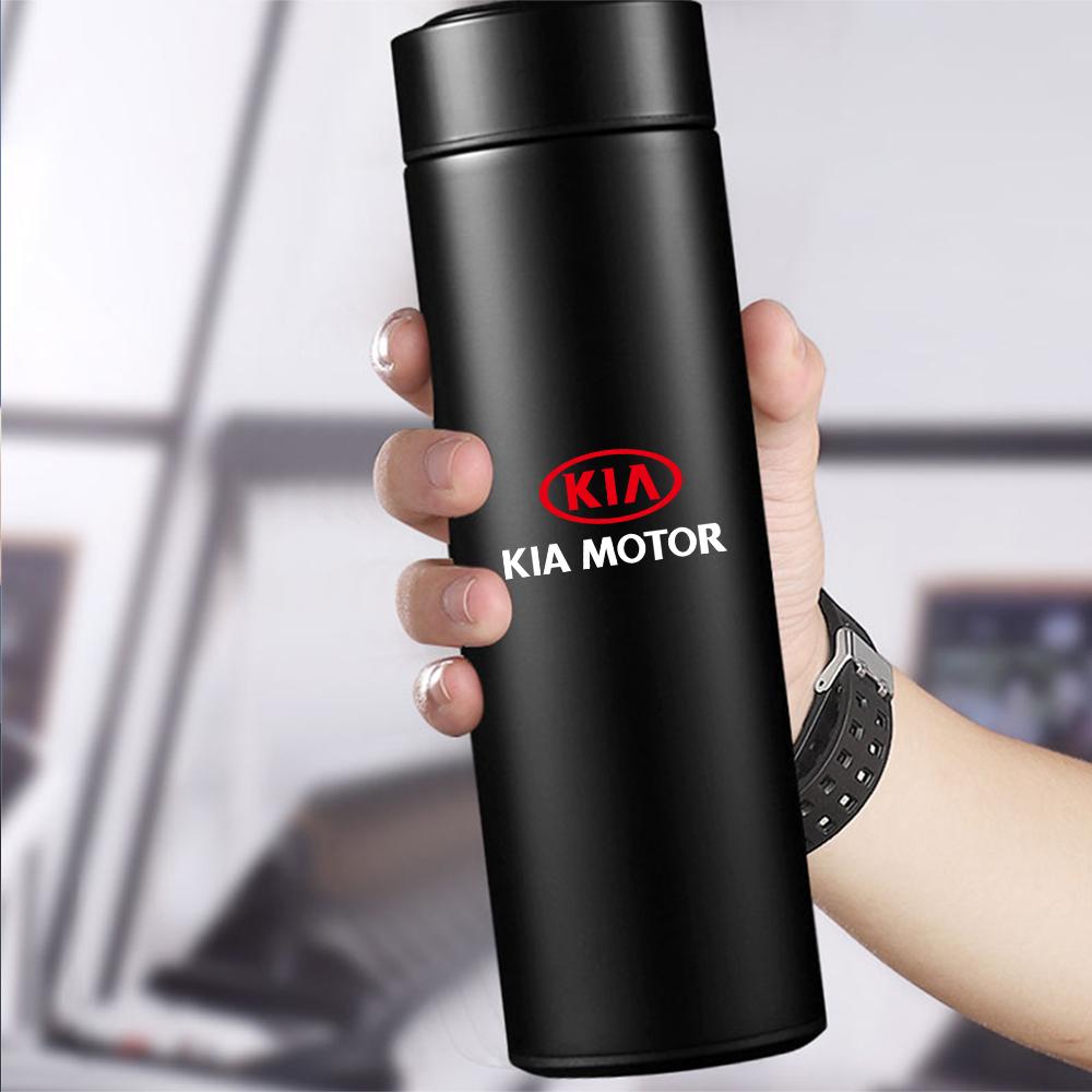 2026 Hot Car Sticker Portable Car Smart Thermos With Temperature Display Stainless Steel For KIA KN Rio Ceed Sportage Cerato Sou