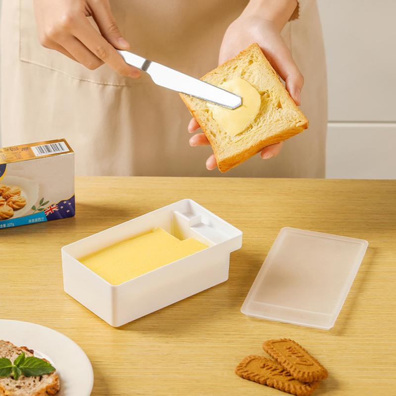 Mísa na máslo s víkem Krabička na uchování čerstvého másla s kráječem Stolní dóza na máslo pro uskladnění v lednici Home