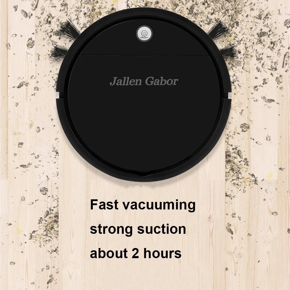 3 In 1 Robot Floor Cleaner Multifunctional Household Cordless Robot Vacuum USB Rechargeable Smart for Hard Floor Pet Hair Carpet